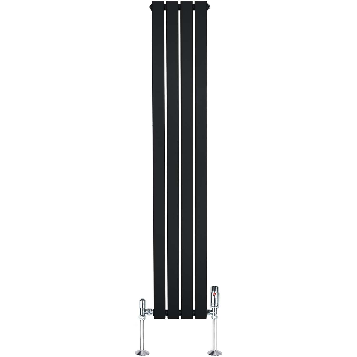 Monstershop Unisex Black Flat Single Column Radiator & Valves – 1600Mm X 280Mm – - Image 2