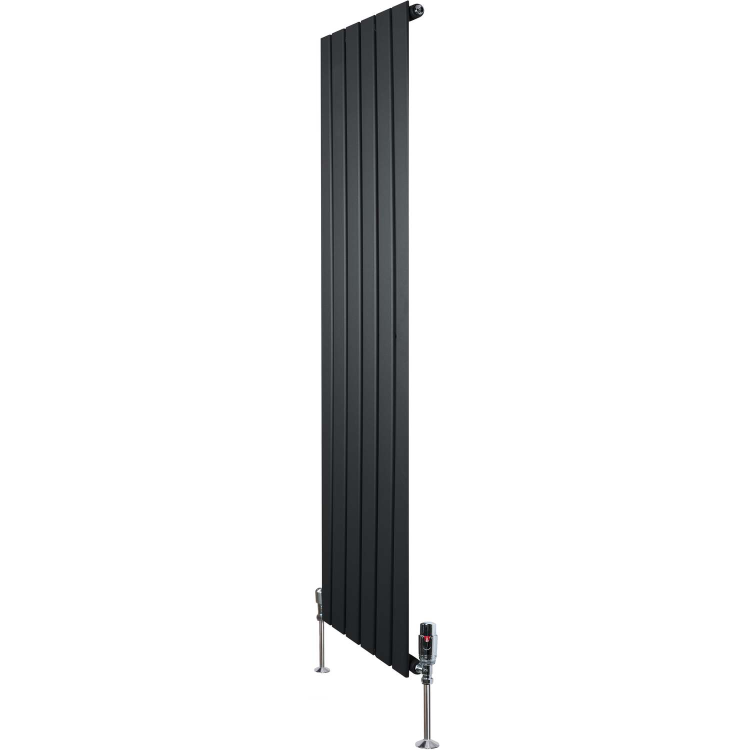 Monstershop Unisex Black Flat Single Column Radiator & Valves - 1600Mm X 420Mm - Image 4