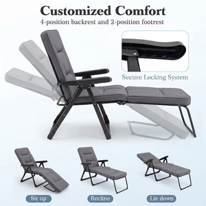 Foldable Garden Sun Lounger