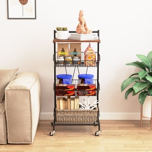 Wheeled Kitchen Fruit Veg Storage Cart