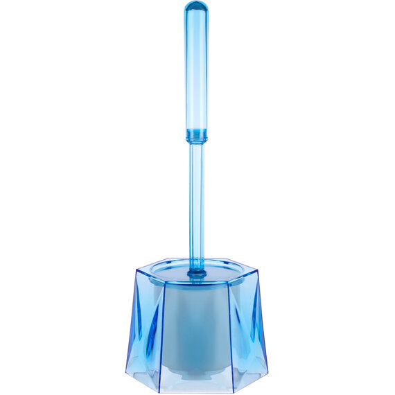 Dow Blue Acrylic Toilet Brush Holder