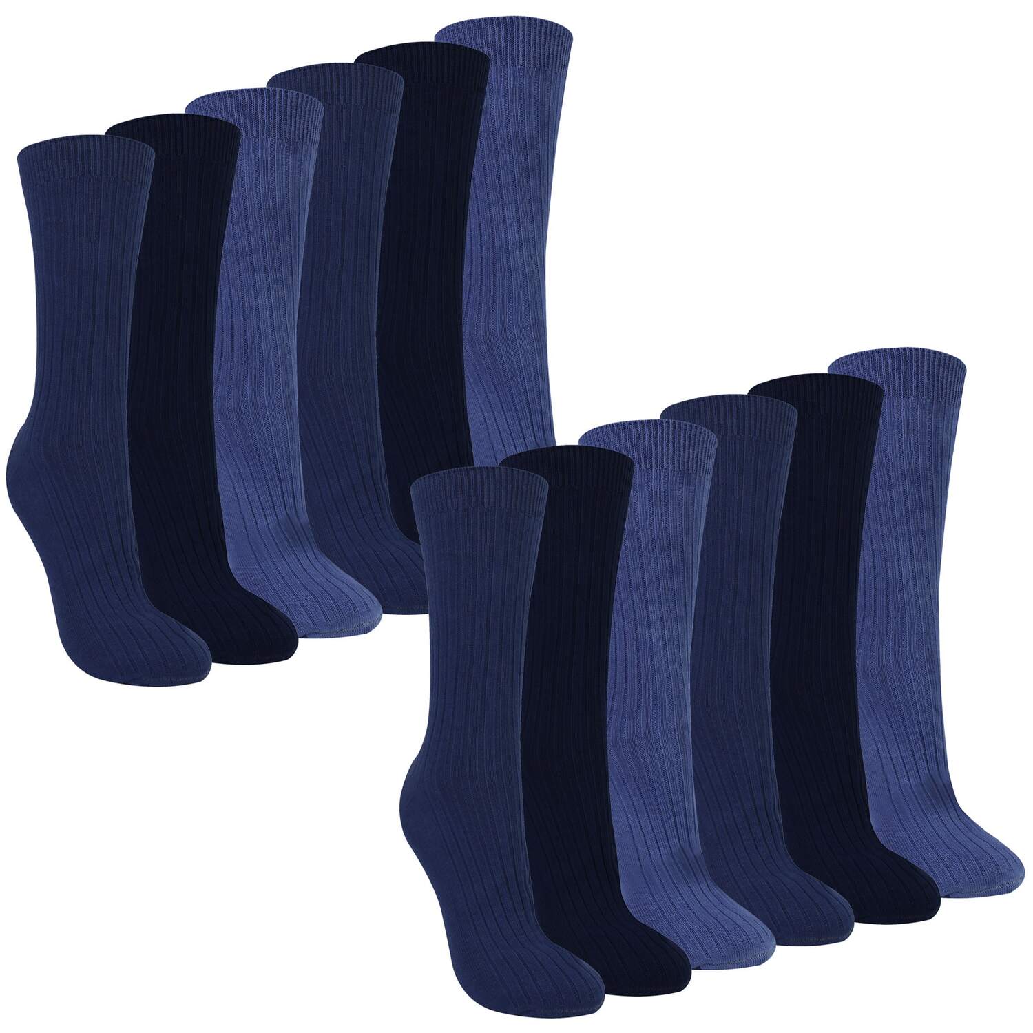Sock Snob 12 Pairs 100% Cotton Socks For Women Breathable Extra Soft Socks - Image 3