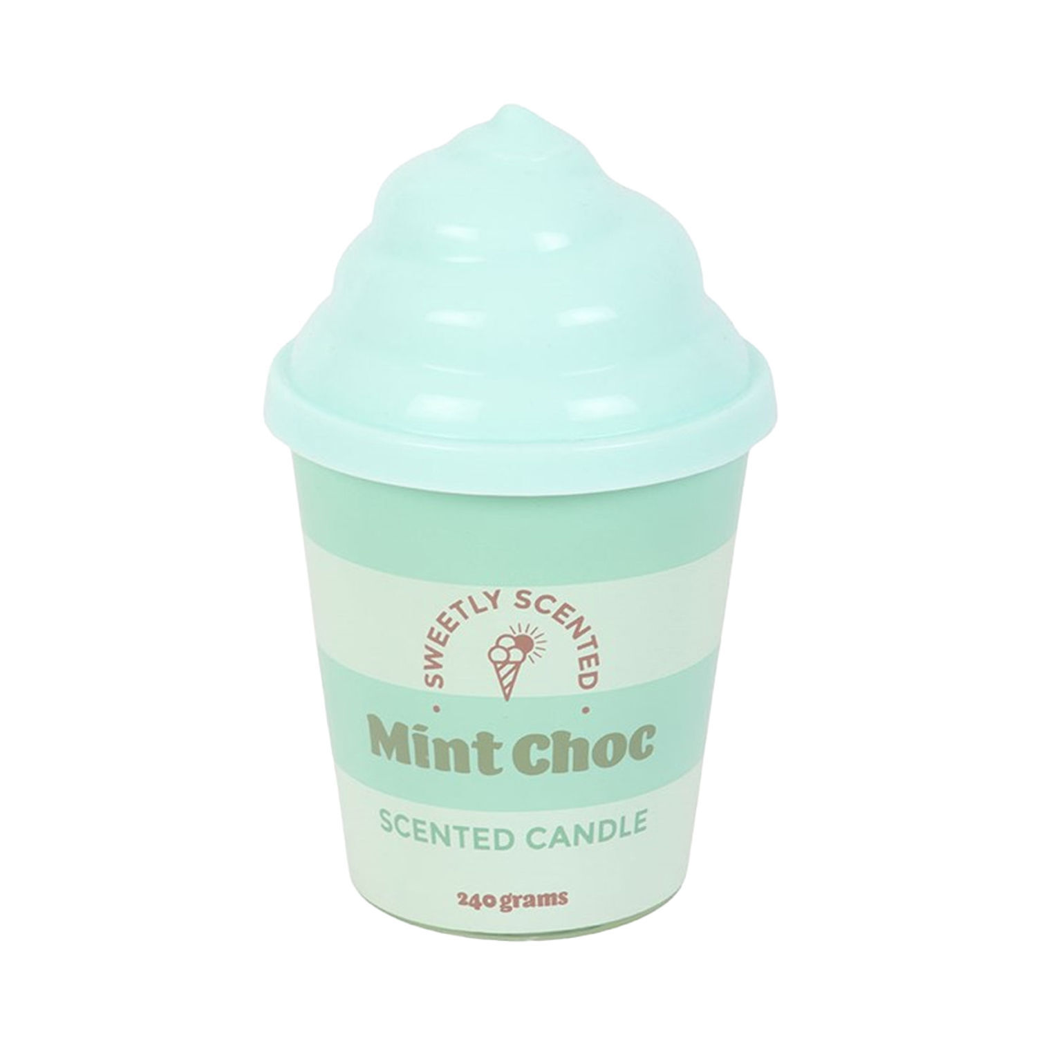 Something Different Mint Choc Ice Cream Scented Candle - Mint Green