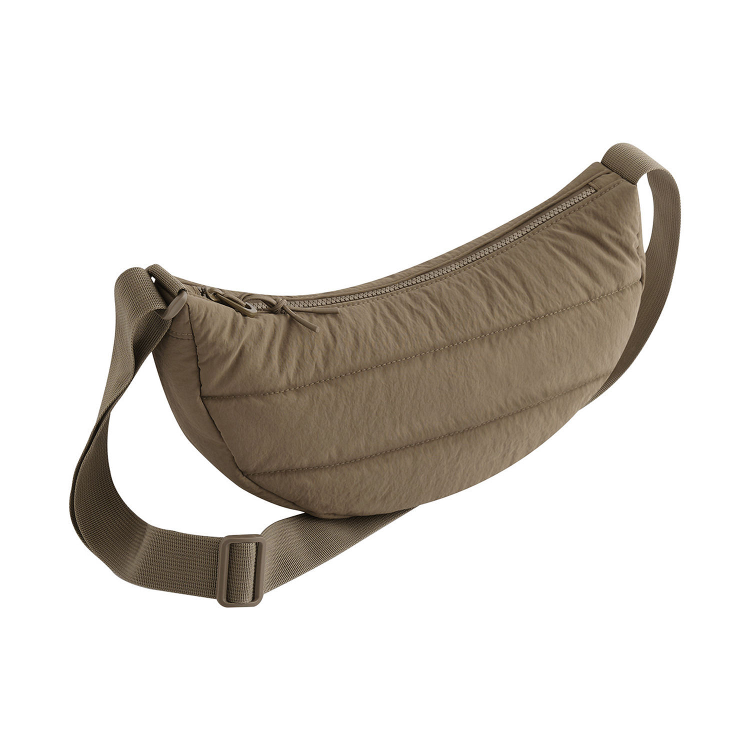 Bagbase Quilted Crossbody Bag - Earthy Green