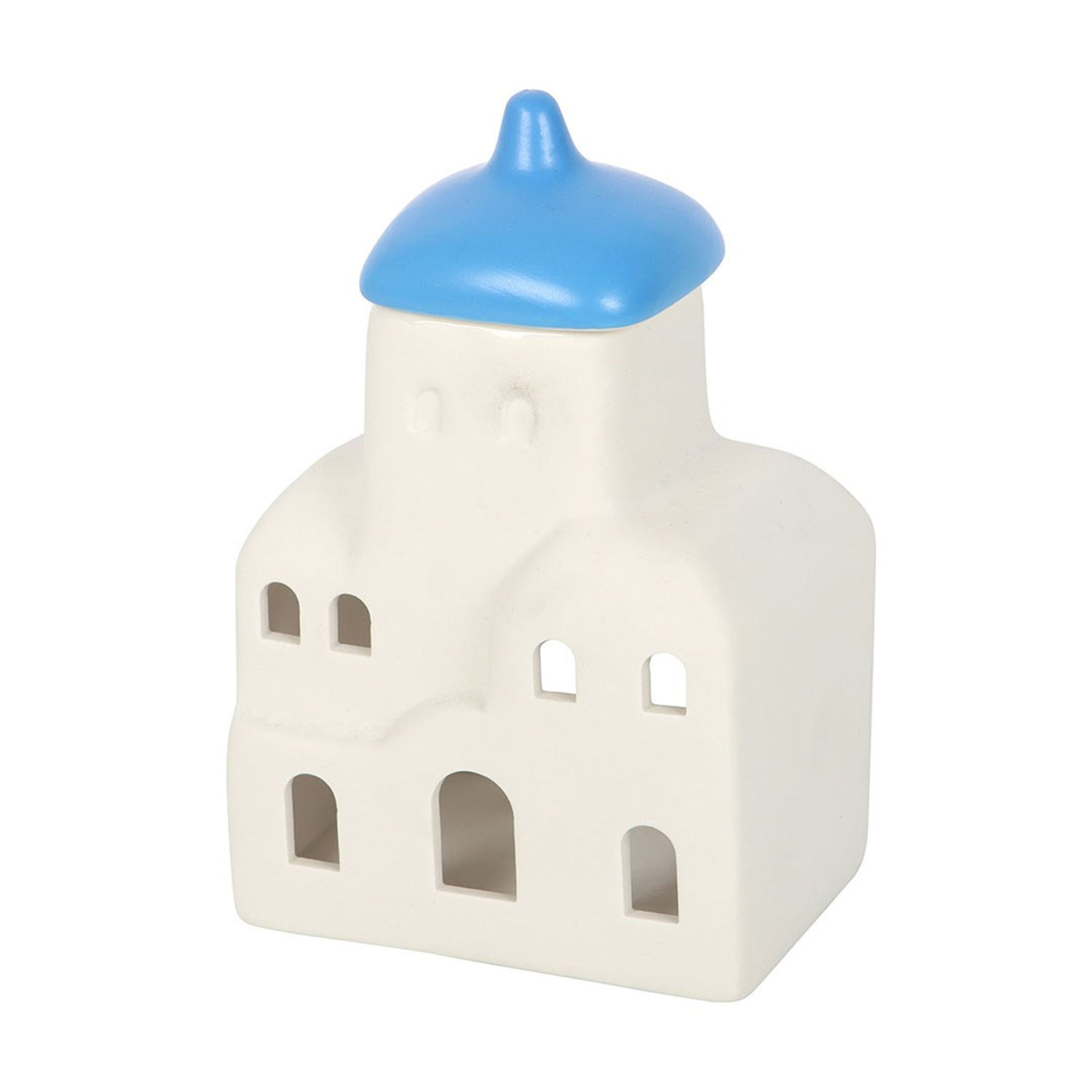 Something Different Santorini Oil Burner - White/Blue