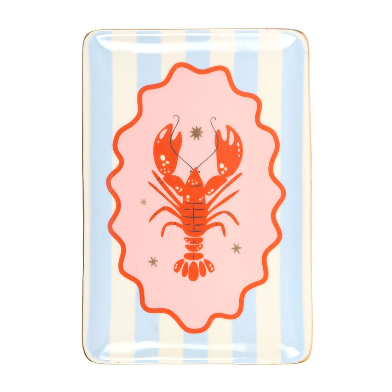 Something Different Striped Lobster Trinket Dish - Multicoloured