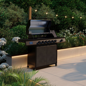 CHARLES BENTLEY ottimo Pro 455 6-Burner Gas BBQ with Infrared Side Burner