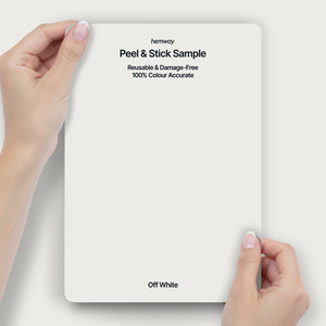 Hemway Interior Paint Sample, Off White, Peel & Stick Swatch