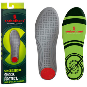 Sorbothane Single Strike Shock-Absorbing Heel Insoles