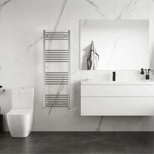 Zennor - Chrome Electric Towel Rail Straight Standard