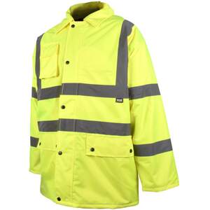 Scan hi-vis motorway jacket xxl (52in) yellow/black