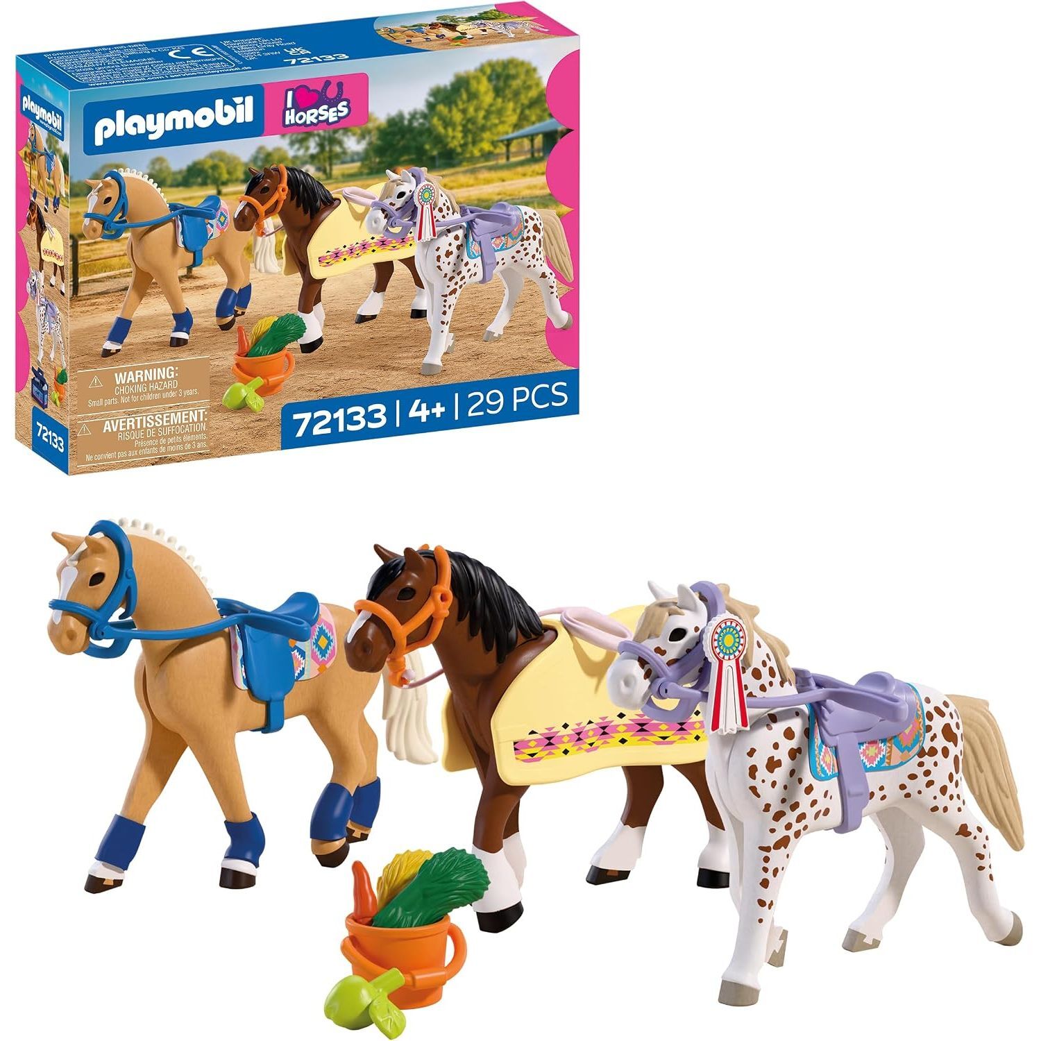 Three Horses for Collecting - Brown