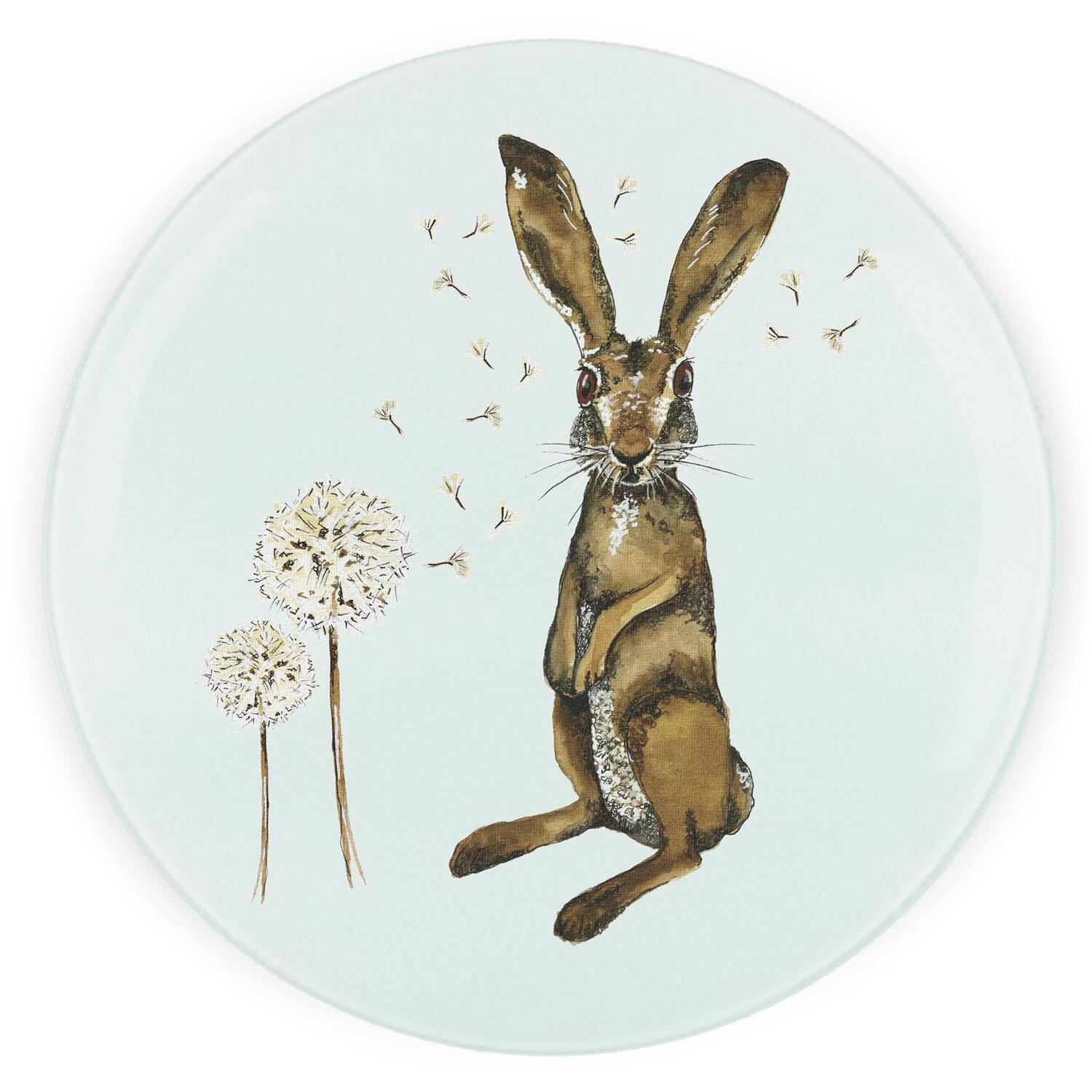 Image of Hare & Dandelions Round Worktop Protector&hellip;