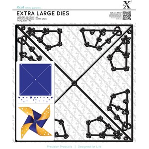 Xcut Extra Large Dies, Straight Pinwheel, 9 Pieces, Carbon Steel, Art Craft