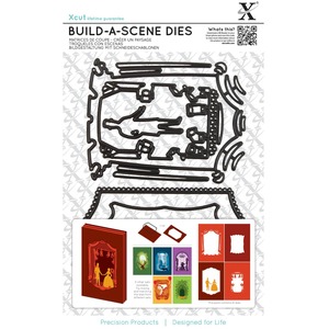 Xcut Shadow Box Die 6 Pieces, Theatre, DIY Build-A-Scene, Steel, Art & Craft