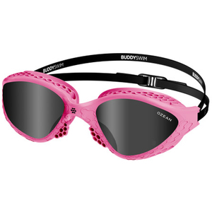 Ozean Swim Goggles Pink Black Smoke