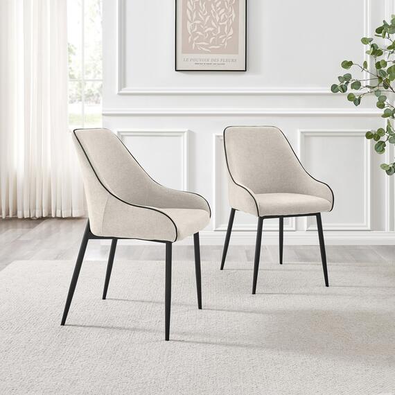 Lulworth Whitewashed Wood Dining Table 6 Beaumont Chairs
