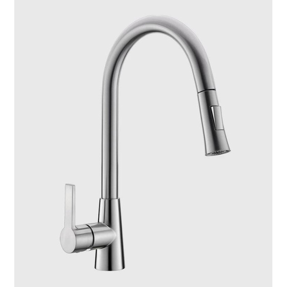 Kitchen Tap Silver Single Lever