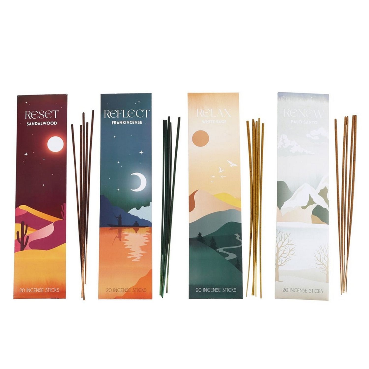 Something Different Meditation Collection Incense Sticks Set (Pack of 80) - Multicoloured