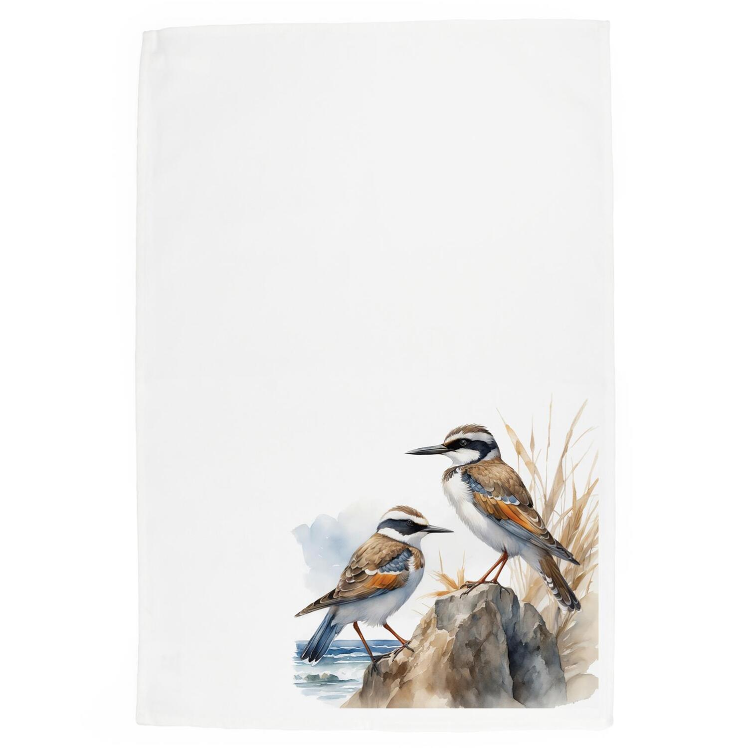 Sea Birds Tea Towel - Panama Cotton Coastal Seaside Kitchen Gift - Image 2