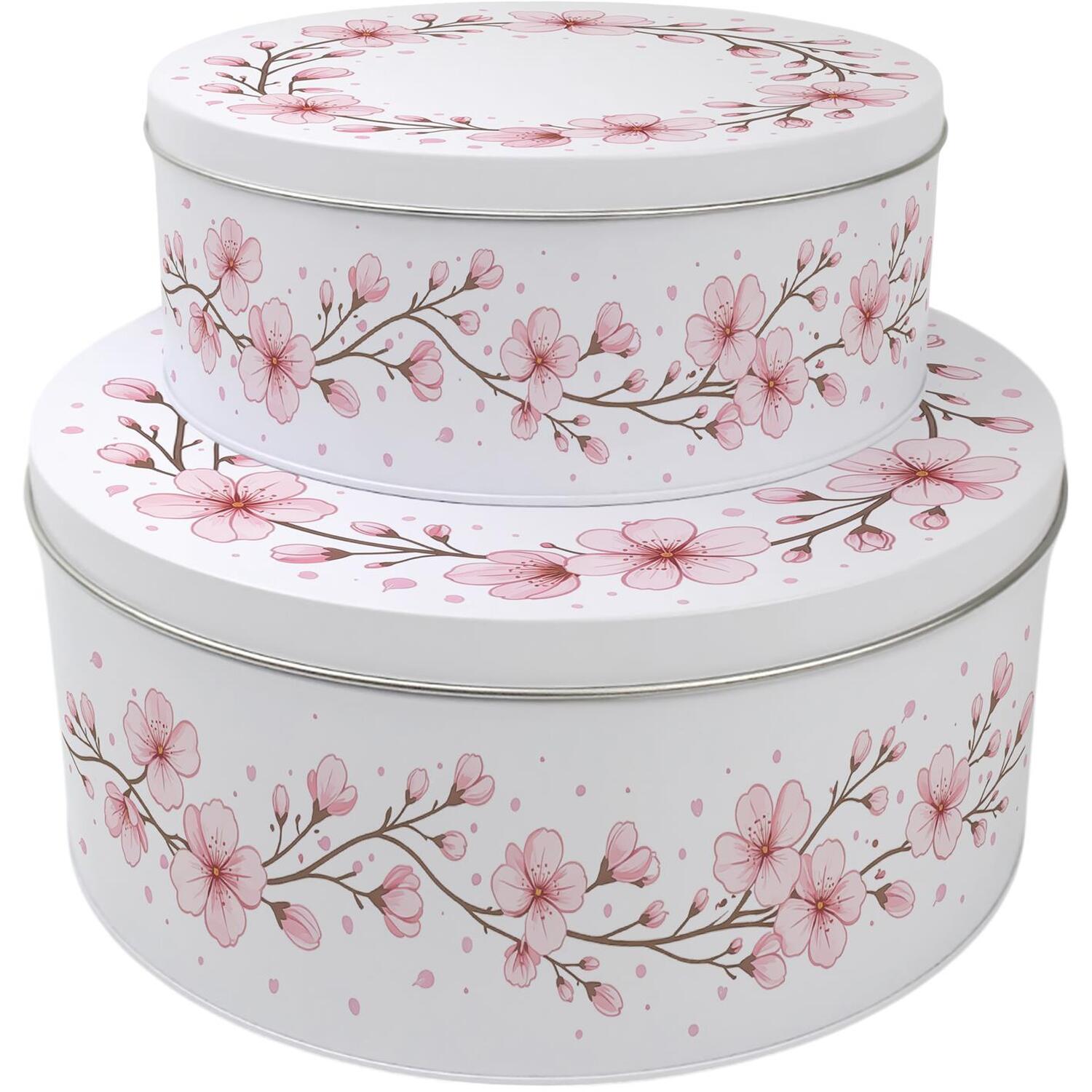 Image of Cherry Blossom Round Cake Tin Set&hellip;