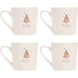 Pack of 4 Gold Spruce Mugs