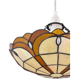 Set Of 2 Bridgeton Easy Fit Glass Pendant Shades