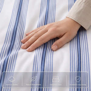 Reversible Striped Duvet Set