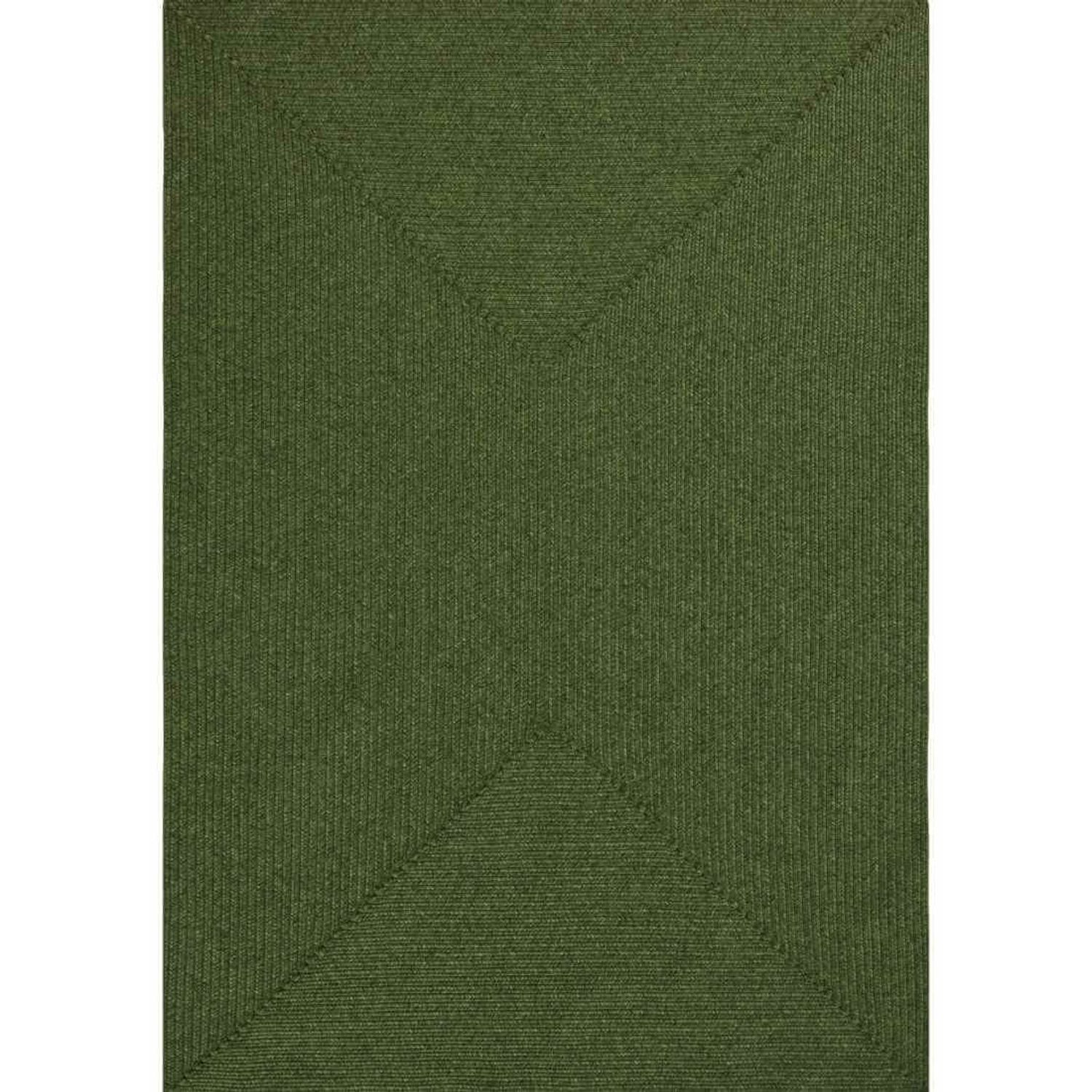 The Rugs Indoor Outdoor Trenzado Rug Polypropylene Bordered Plain Design