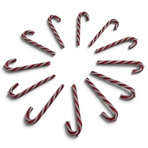 12 Candy Cane Decorations