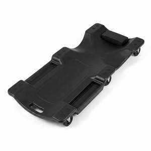 Costway 101 CM Low Profile Rolling Garage Creeper with Padded Headrest