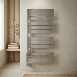 Balterley Heated Towel Rail Curved Panels - Chrome