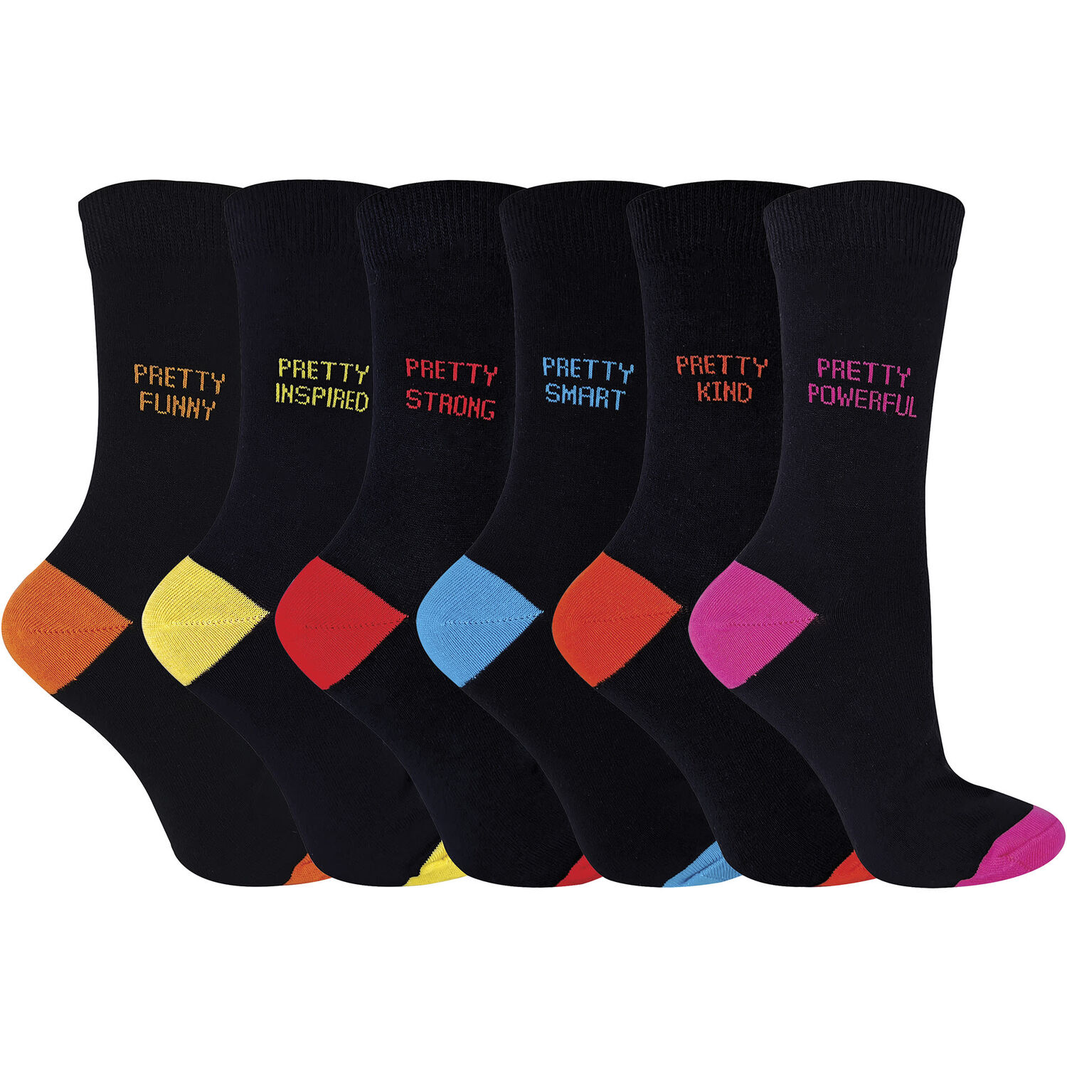 Sock Snob - 6 Pairs Ladies Fun Pretty Socks | Gift Novelty Dress Socks for Women | Size 4-7 - Image 2