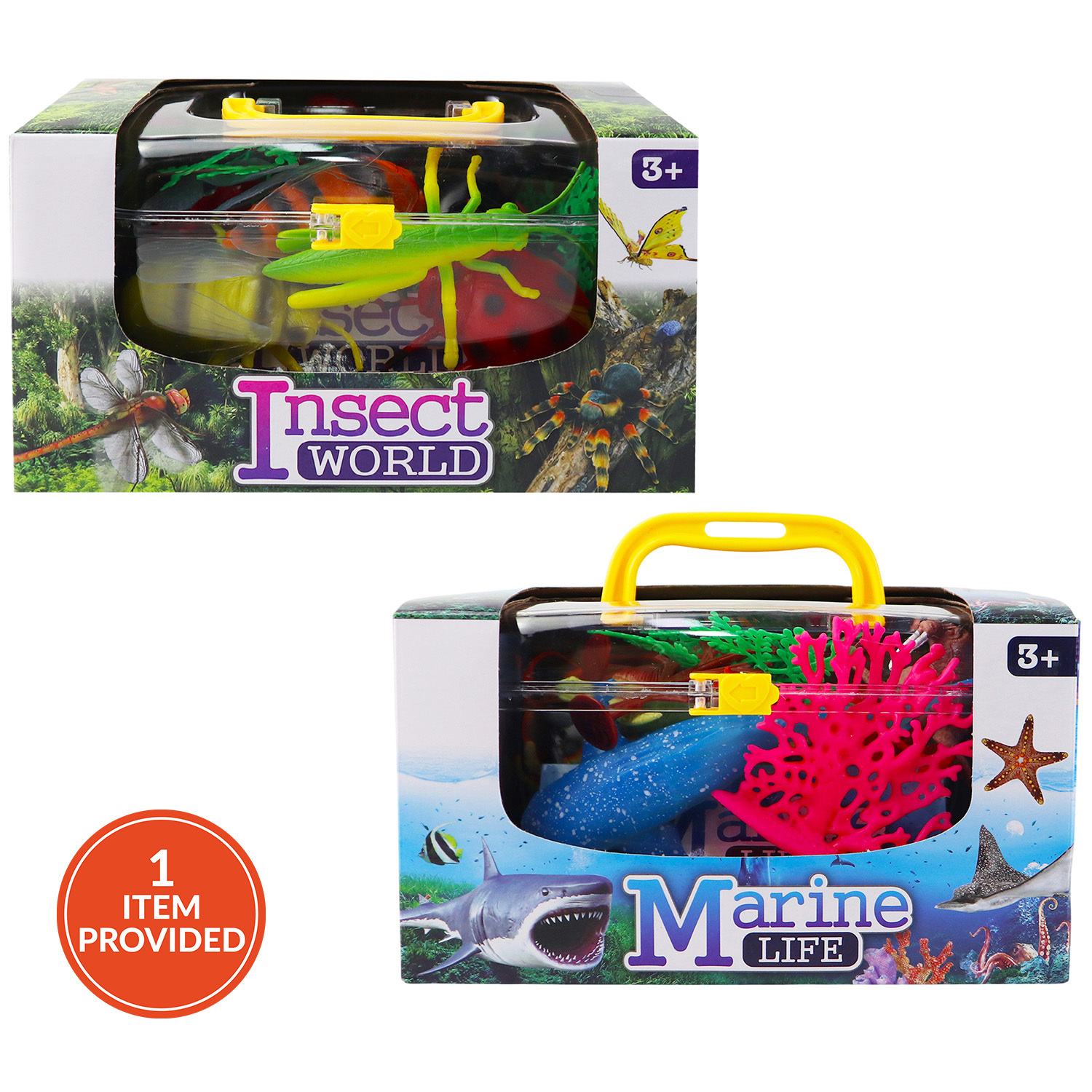 Marine Life or Insect World Tub of Animals