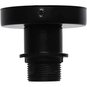 Cassidy Black E27 Flush Mount Ceiling Light For Easy Fit Shades