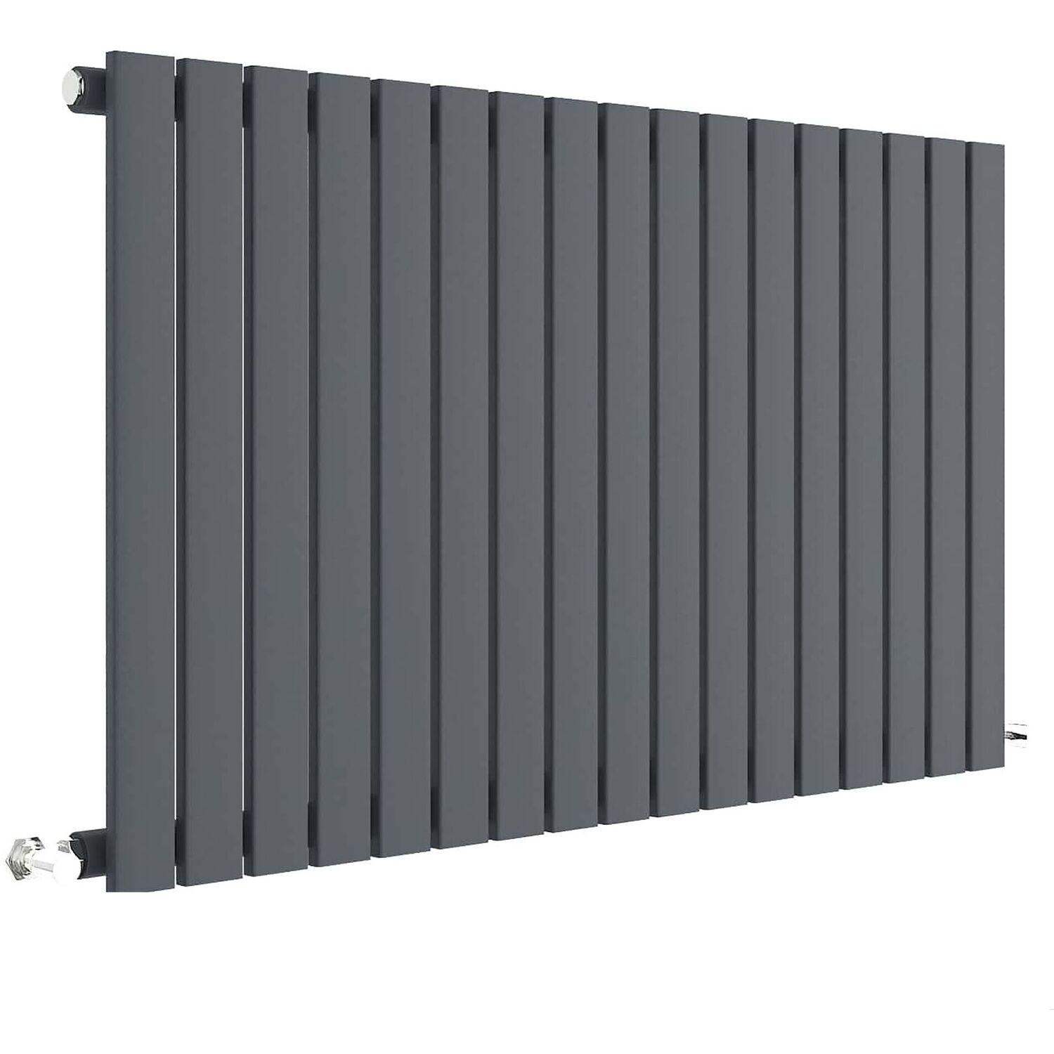 Balterley Lucia Square Horizontal Single Panel Radiator - Anthracite B - Anthracite