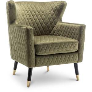 Velvet Sage Green Alessia Accent Chair