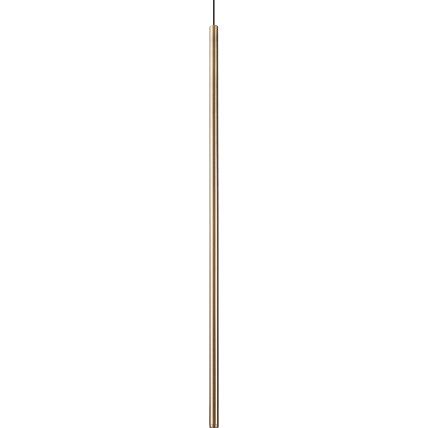 B&Q - Luminosa Filo Tall Slim Pendant Ceiling Light Brass 3000K - Image 2