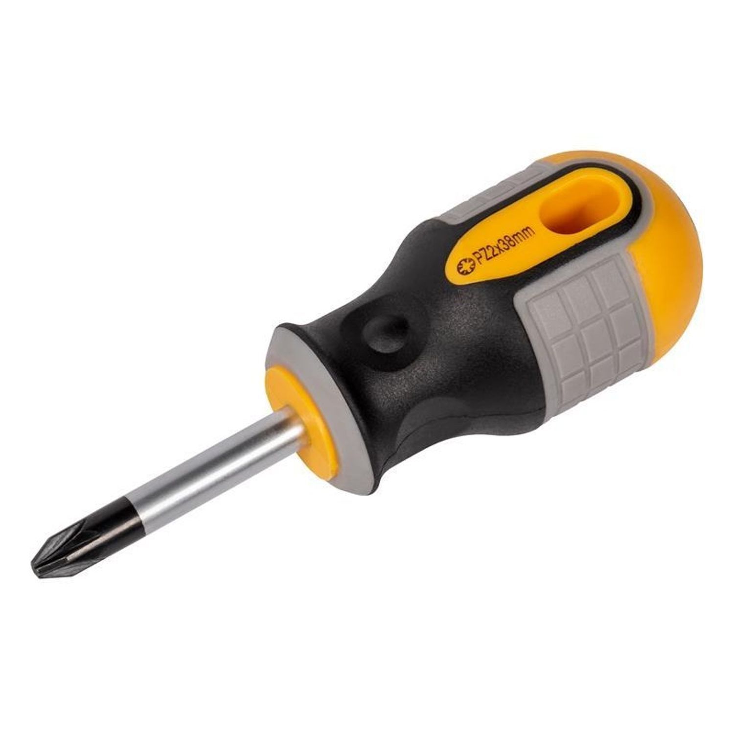 Roughneck Unisex Multicolor Stubby Screwdriver Pozidriv Tip Pz2 X 38Mm - Image 3