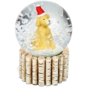 Miniature Golden Labrador Snow Globe