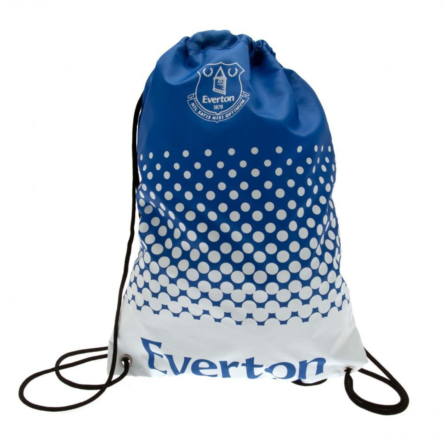 Everton Fc Fade Design Drawstring Gym Bag - Blue/White