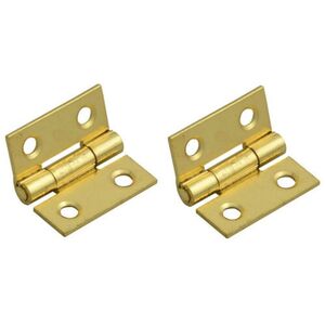 Securit Brass Butt Hinges (Pack of 2) A