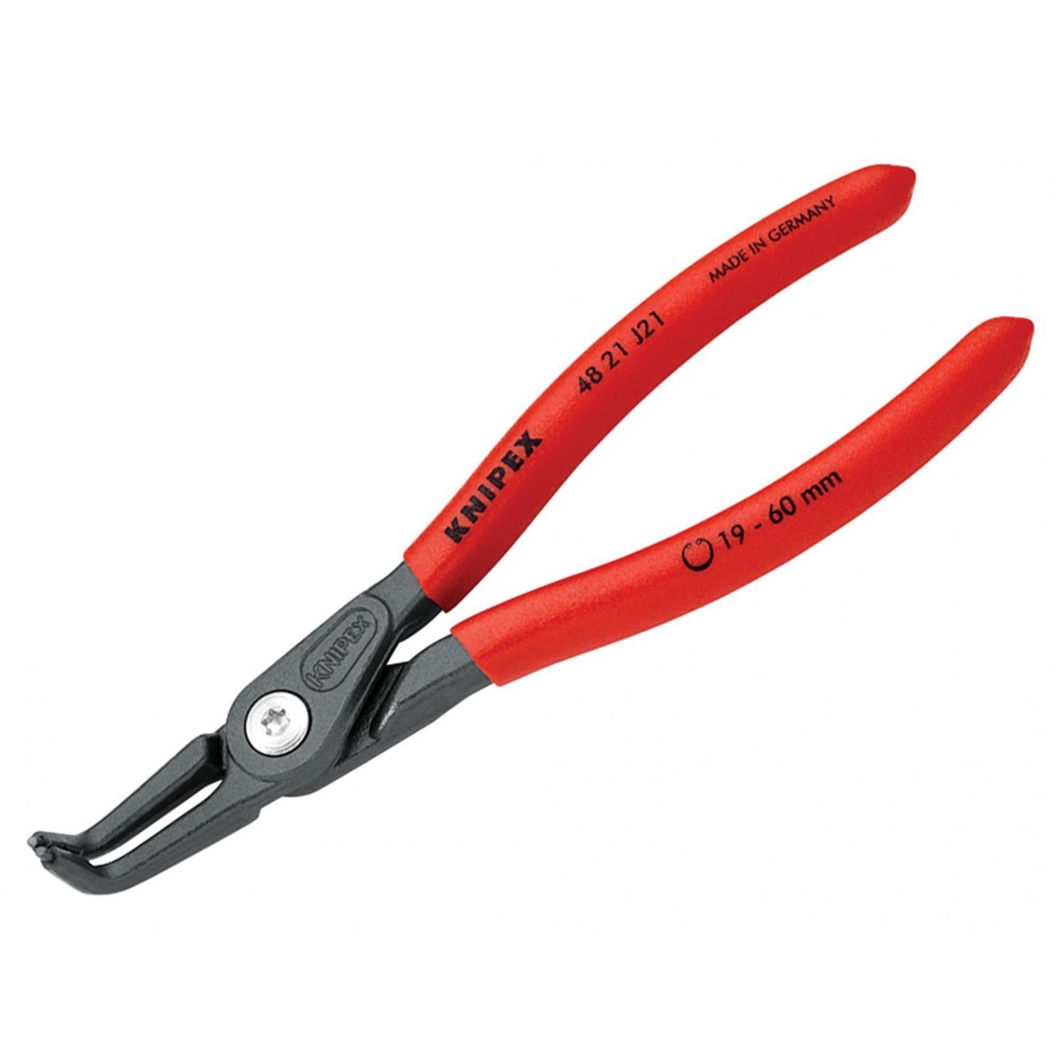 Knipex Internal Precision Bent Circlip Pliers 48 21 Series C - Multi Colour