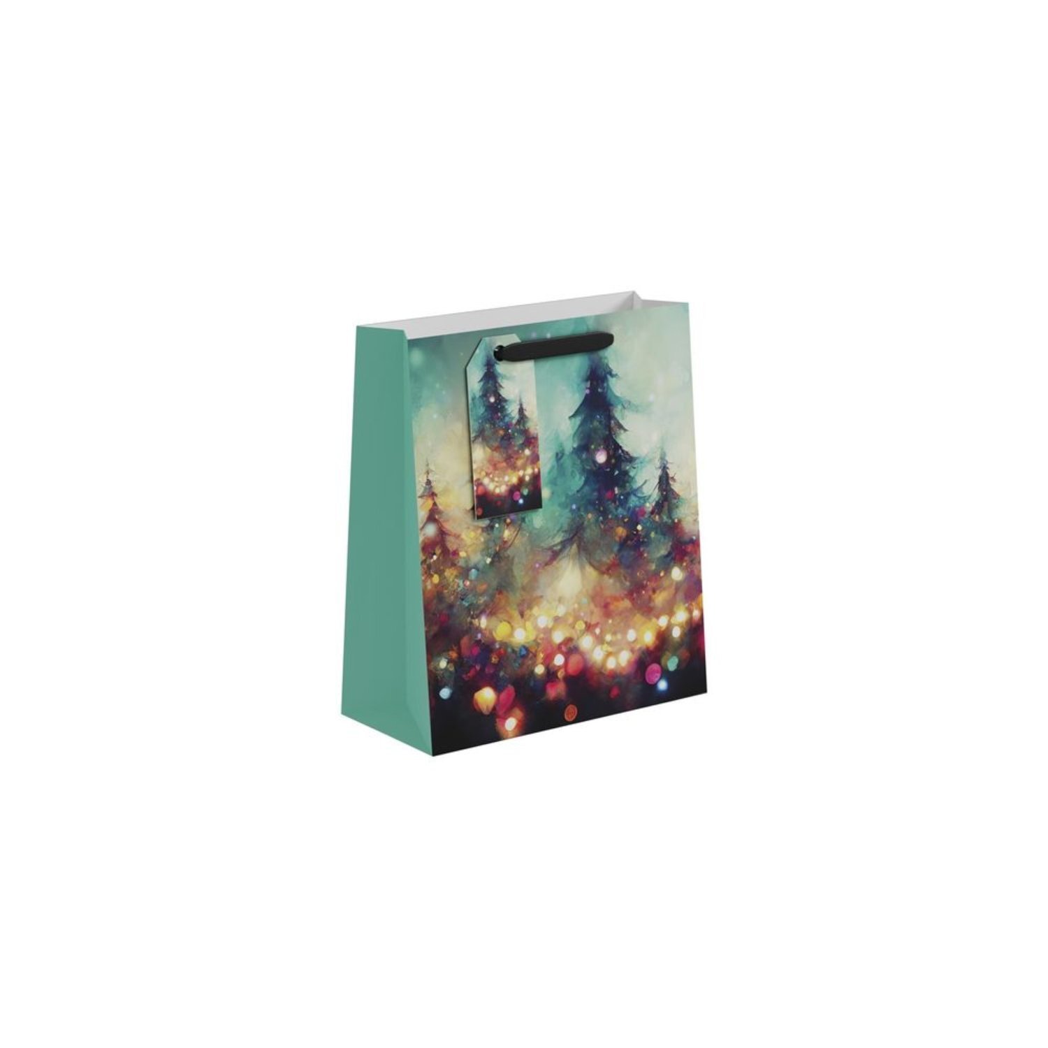  - Forest Lights Gift Bag Medium 6 PackRed - Image 3