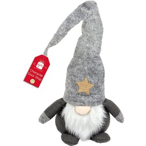 Large Christmas Gonk Door Stop Grey