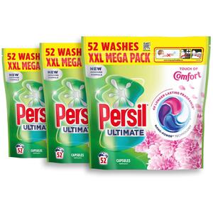 Persil Laundry Capsules Ultimate Touch of Comfort Washing Pods 156 wash, 3 Pack