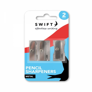 Pack of 2 Metal Pencil Sharpeners