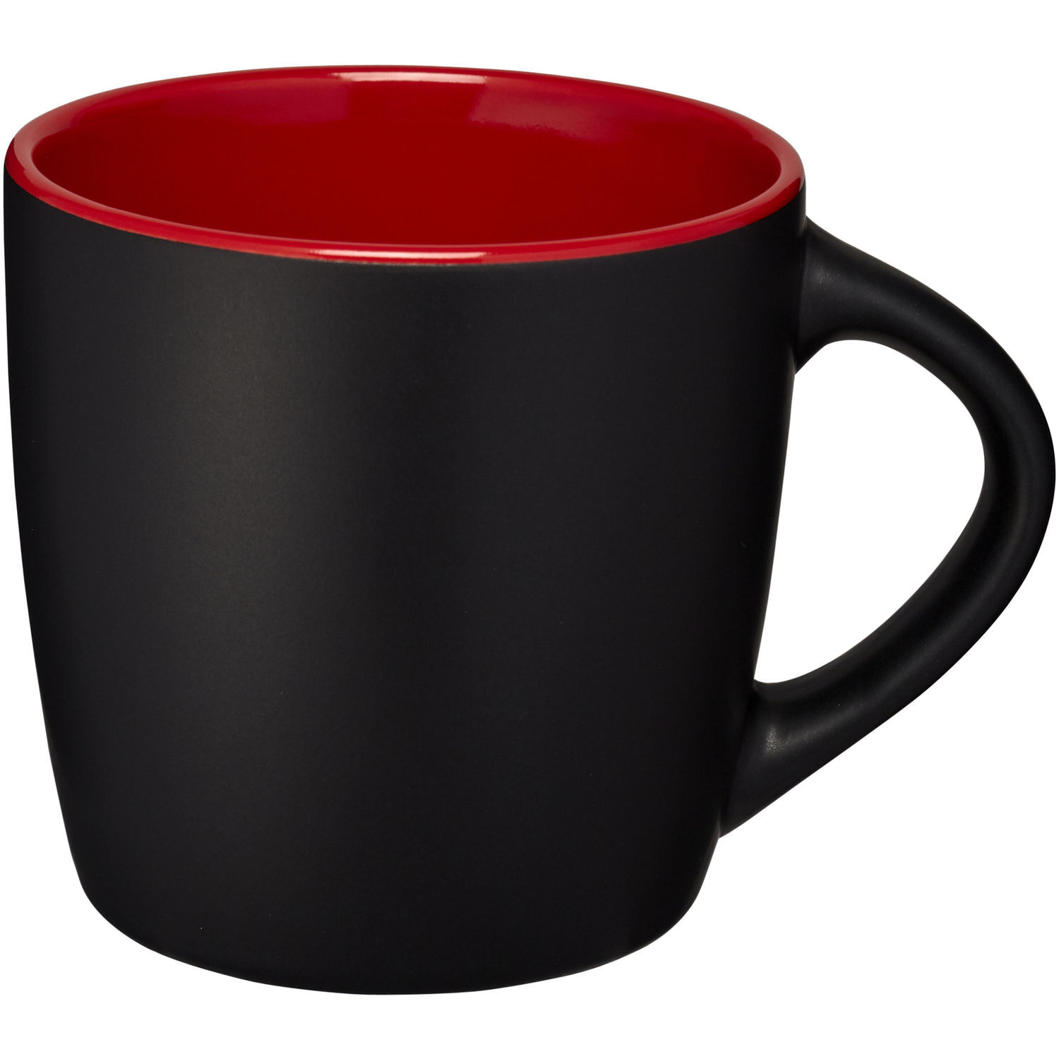 Bullet Riviera Ceramic Mug - Solid Black/Red