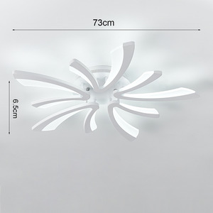 Silver / 50W / Cool White V-Shaped LED Flush Light shot 1045050