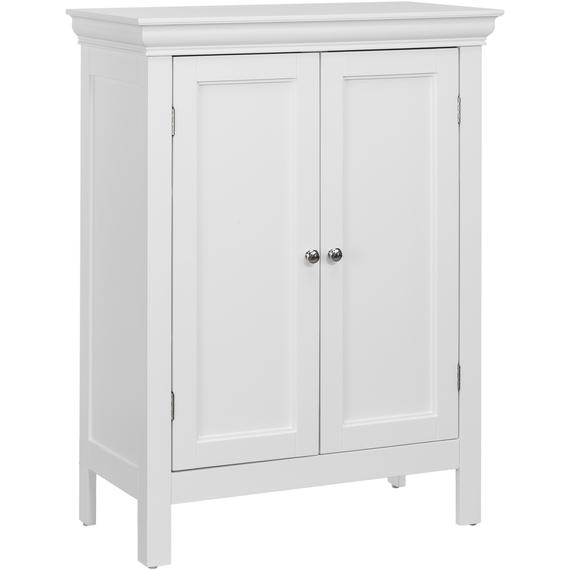 Teamson Home Wooden Bathroom Floor Cabinet White Stratford ELG-676